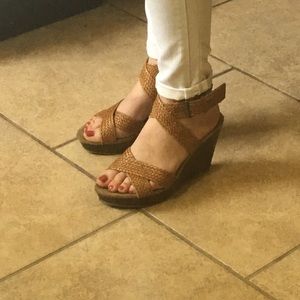 Old Navy Wedges Brown Woven SUMMER CLEARANCE